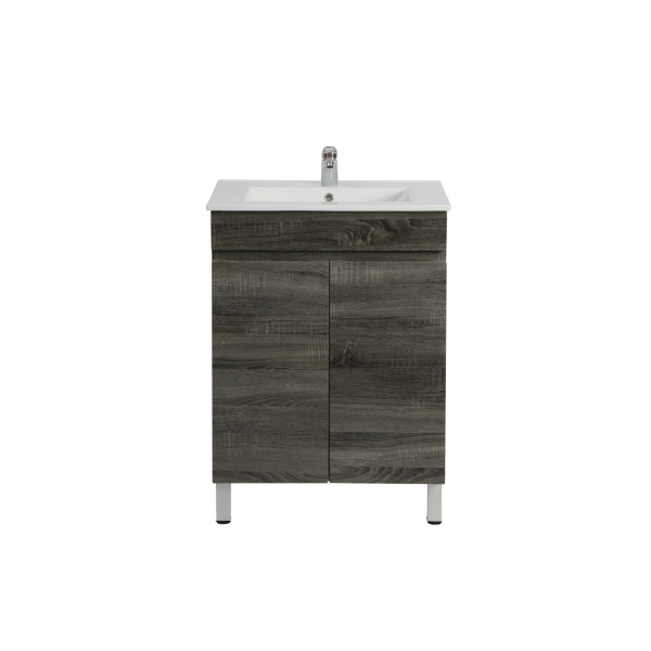 Freestanding  Berge PVC Filmed Color Vanity  Dark Grey 590L*450D*830H (mm) - B64L-DG