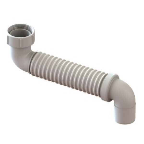 Bathtub Waste Bath Connector Universal  FLEX 40mm (600)   - 31916
