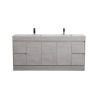 Built-in Kickboard Freestanding Vanity with Built-In Kickboard Concrete Grey 1790*455*860mm - NC184K