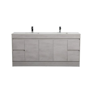 Built-in Kickboard Freestanding Vanity with Built-In Kickboard Concrete Grey 1790*455*860mm - NC184K