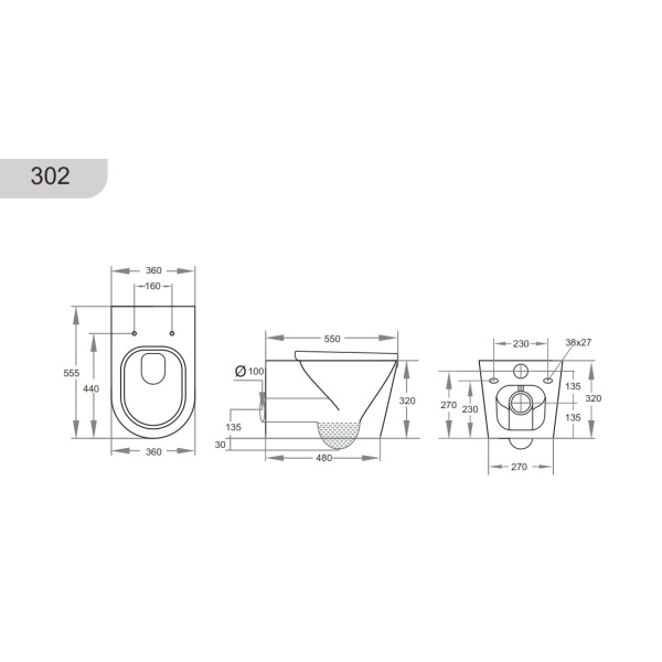 In-Wall Toilet Suite - R&T- Wall Hung - G30031+KDK302 - Image 6