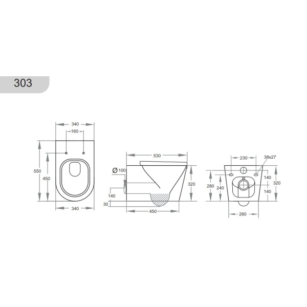 In-Wall Toilet Suite - R&T- Wall Hung - G30031+KDK302 - Image 4