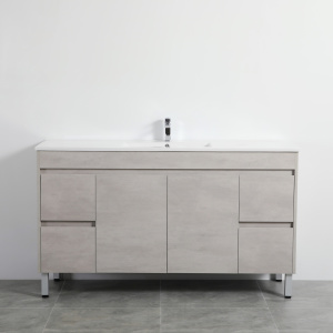 Freestanding Cabinet Concrete Grey 1490*455*860mm (without ceramic top) - NC154LG