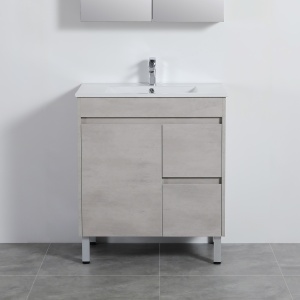 Nova Poly Wood Vanity-Concrete Grey  740*455*860mm - NC74RLG