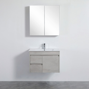 Wall Hung Cabinet Concrete Grey 740*455*525mm - NC74LWH