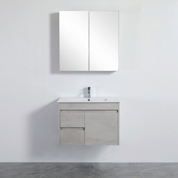 Wall Hung Cabinet Concrete Grey 740*455*525mm - NC74LWH