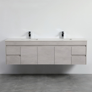 Wall Hung Cabinet Concrete Grey 1790*455*525mm - NC184WH