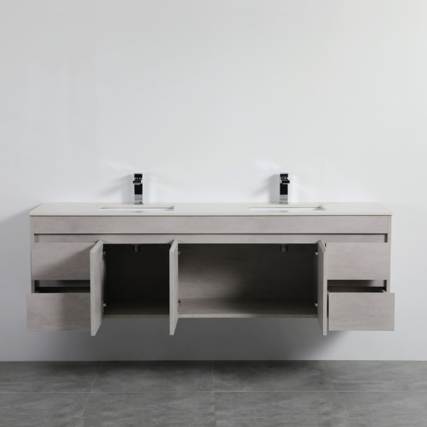 Wall Hung Cabinet Concrete Grey 1790*455*525mm - NC184WH - Image 3