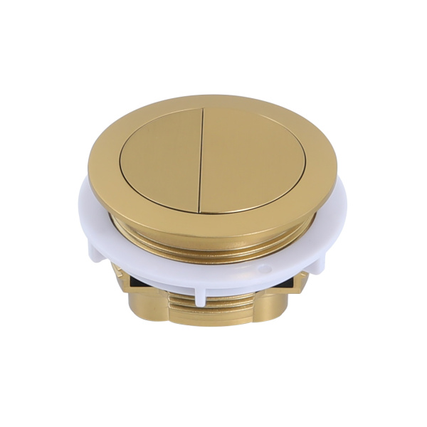 Round Press Button Brush Yellow Gold - PB-RBG