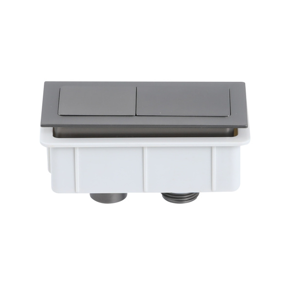 Square Press Button Brush Nickel - PB-SBN