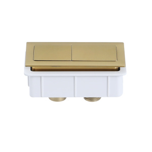 Square Press Button Brush Yellow Gold - PB-SBG