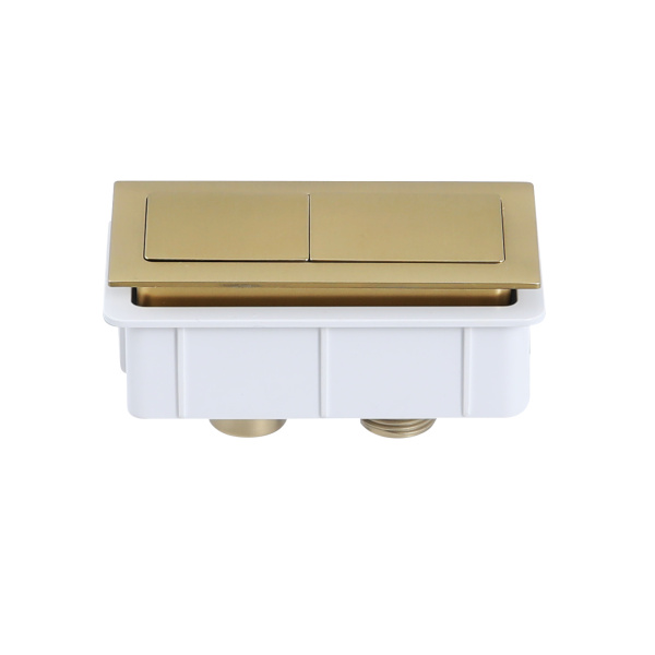 Square Press Button Brush Yellow Gold - PB-SBG