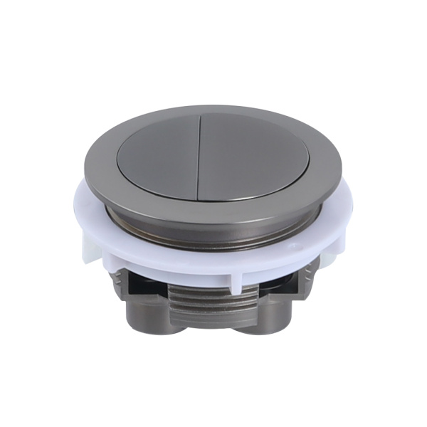 Round Press Button Gum Metal - PB-RGM
