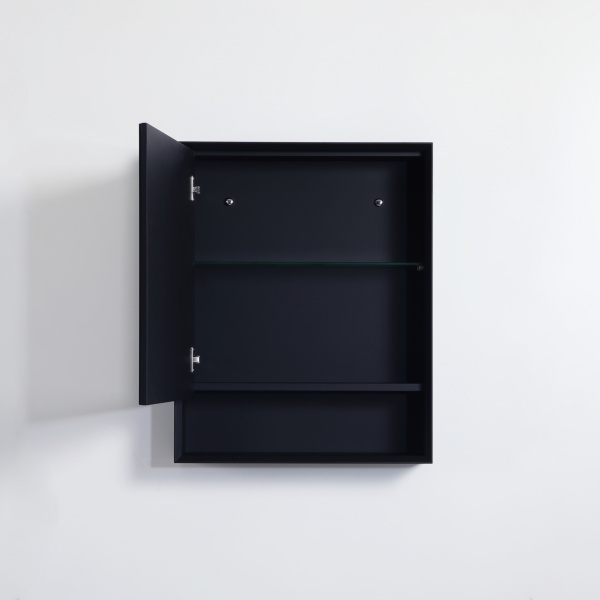 Petra Shaving Cabinets PE Shaving Cabinet Matte Black 600*750*160mm - PESV600 - Image 4