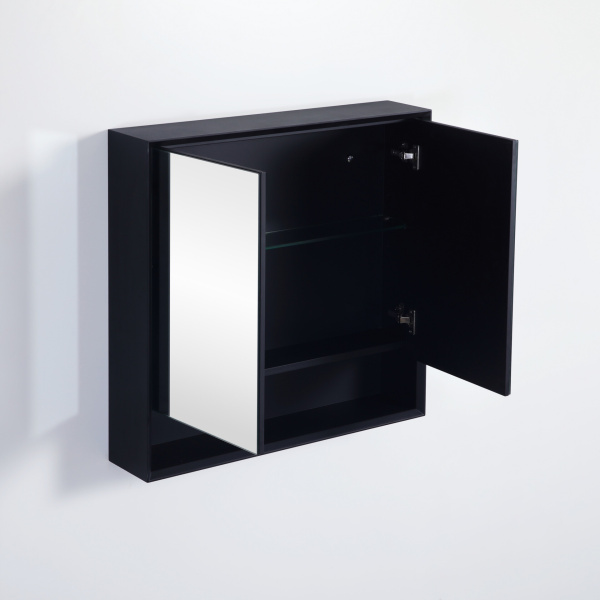 Petra Shaving Cabinets PE Shaving Cabinet Matte Black 750*750*160mm - PESV750 - Image 4