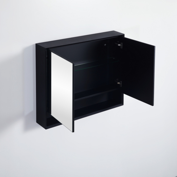 Petra Shaving Cabinets PE Shaving Cabinet Matte Black 900*750*160mm - PESV900 - Image 4