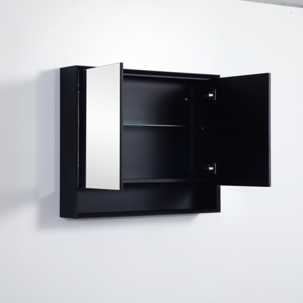 Petra Shaving Cabinets PE Shaving Cabinet Matte Black 900*750*160mm - PESV900 - Image 2