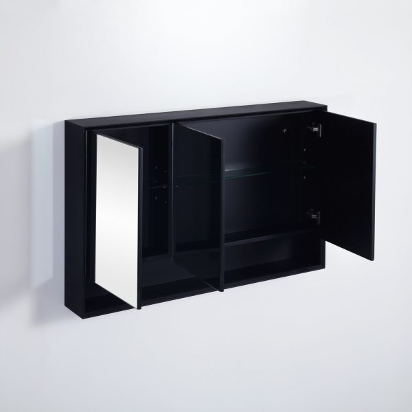 Petra Shaving Cabinets PE Shaving Cabinet Matte Black 1200*750*160mm - PESV1200 - Image 3