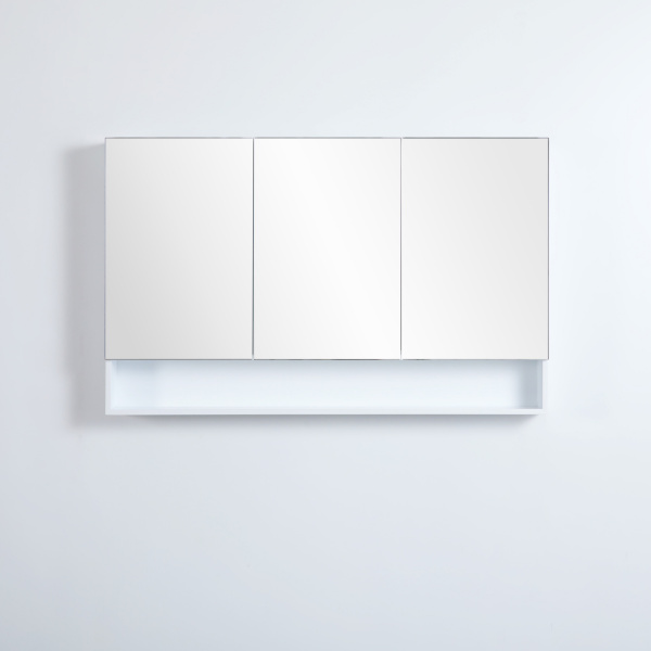 Fremantle Shaving Cabinet, Three Doors, 1198*750*155mm, Matte White - FMWSV1200