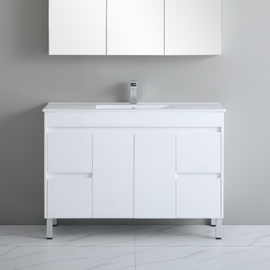 White ployurethane PVC -Standard Vanity - P124LG