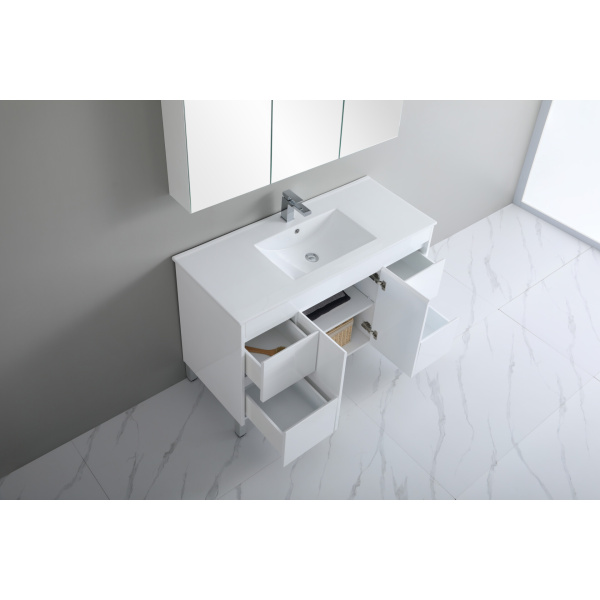 White ployurethane PVC -Standard Vanity - P124LG - Image 2