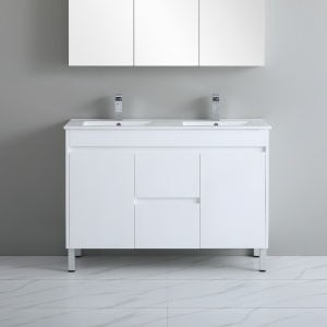 White ployurethane PVC -Standard Vanity - P124DLG