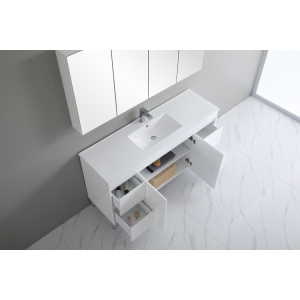 White ployurethane PVC -Standard Vanity - P154LG - Image 3