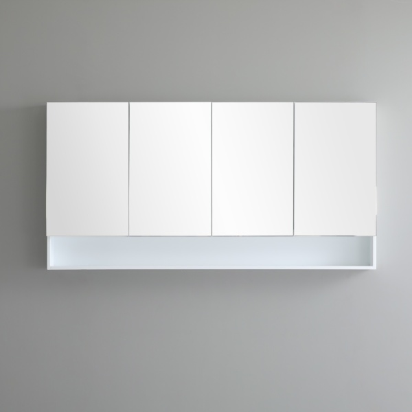 Fremantle Shaving Cabinet, Four Doors, 1480*750*155mm, Matte White  - FMWSV1500