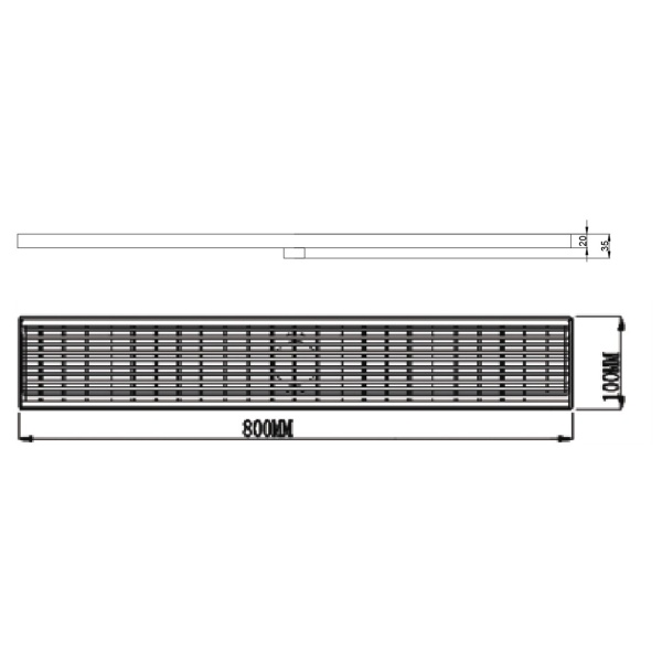 Floor Grill Drain Chrome - LGFD - Image 3