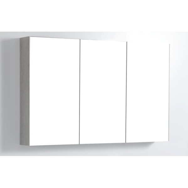 Nova Shaving Cabinets Three Doors Concrete Grey 1198*750*155mm - NCSV1200