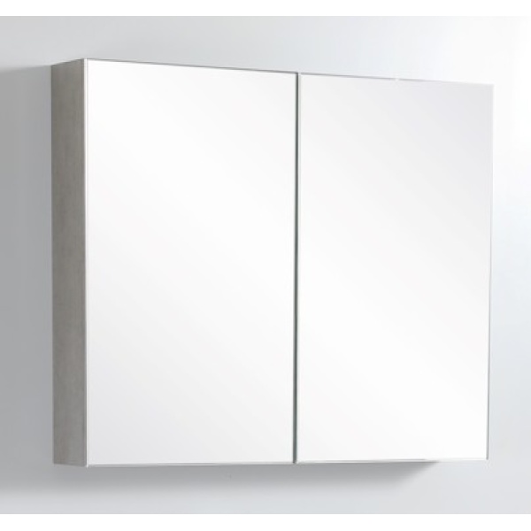 Nova Shaving Cabinets Two Doors Concrete Grey 900*750*155mm - NCSV900