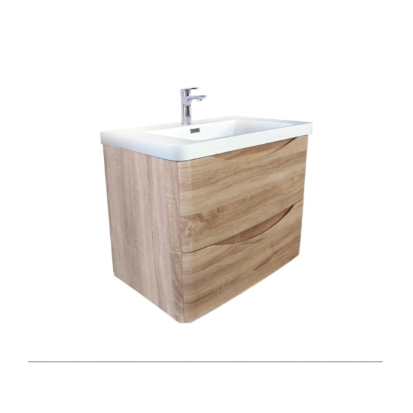 Oakland Wood Grain PVC Vanity  White Oak 600*460*590mm - OW600WO - Image 3