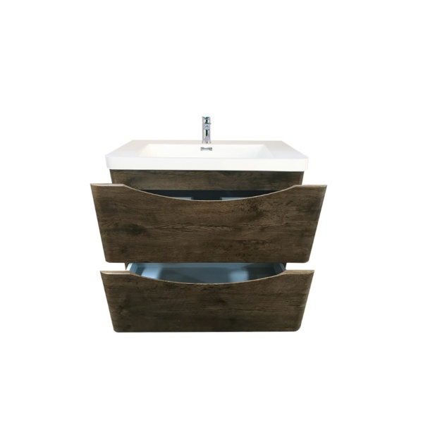 Oakland Wood Grain PVC Vanity Dark Oak 600*460*590mm - OW600DO - Image 3