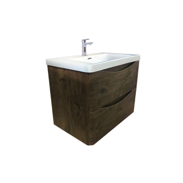 Oakland Wood Grain PVC Vanity Dark Oak 600*460*590mm - OW600DO - Image 2