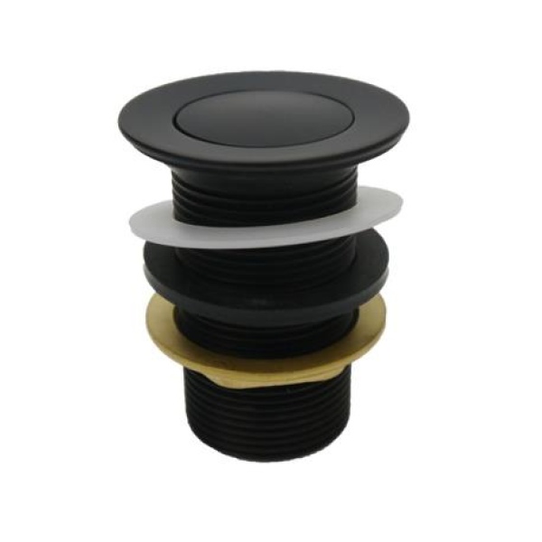 Basin Waste Pop Up 32mm no overflow Matte Black - PA32NF-B