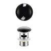Basin Waste Gloss black ceramic pop up   - PA32OFBK