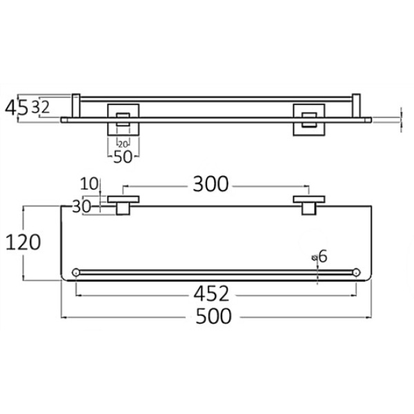 Builder Choice Glass Shelf - GS-02 - Image 3