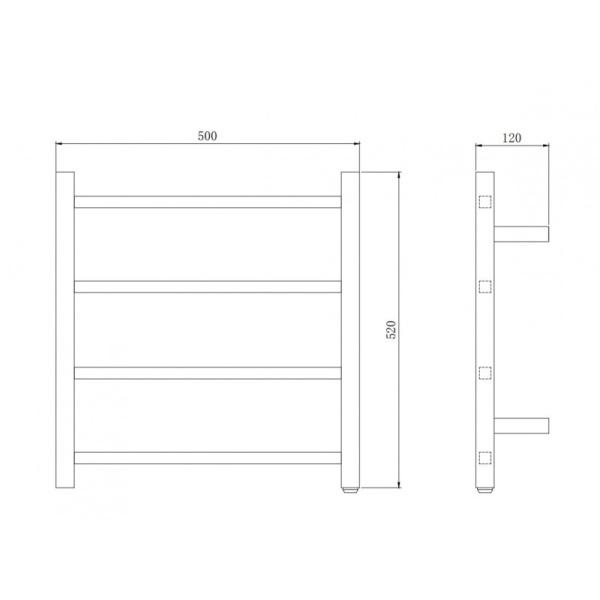 Electric Heated Towel Rack - CH04.S.HTR - PHTR04.S - Image 2