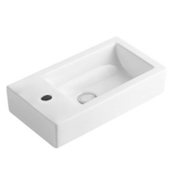 Gloss White – Wall Hung Basin - PW5025R - Image 2