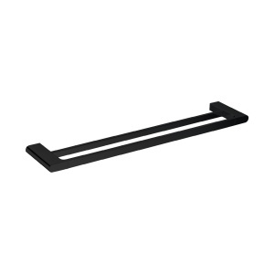 Stella DoubleTowl Rail 700mm Matt Black - SDTB700-B