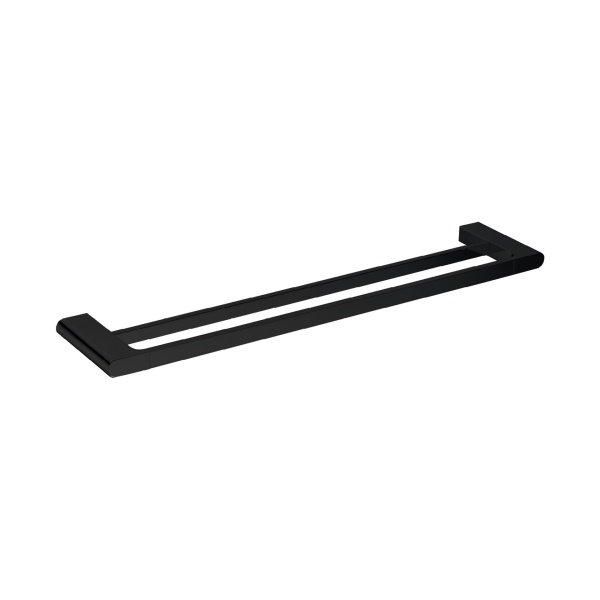 Stella DoubleTowl Rail 700mm Matt Black - SDTB700-B