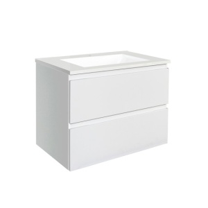 Wall Hung Berge PVC Filmed Color Vanity Matte White 600L*460D*550H (mm) - Q6046MW
