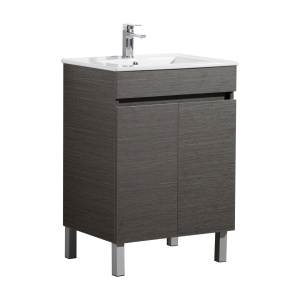 Evie Dark Brown   PVC Color Vanity 600*460*860mm - EV64L-DB