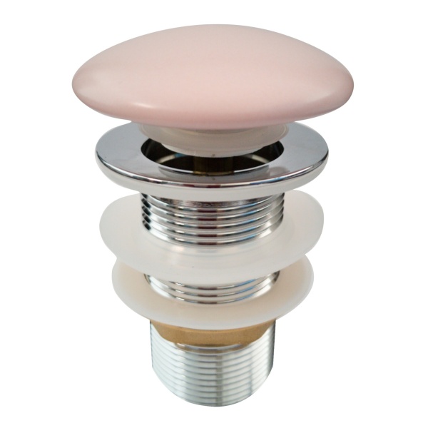 Basin Waste Matte Pink ceramic pop up   - PA32NFMP