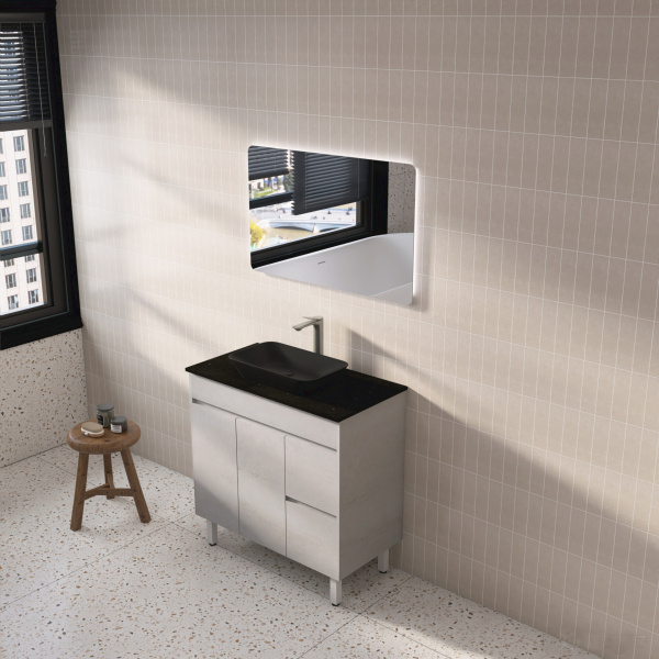 Freestanding Cabinet Concrete Grey 890*455*860mm - NC94RLG - Image 2