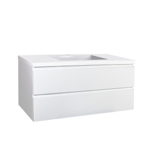 Wall Hung Berge PVC Filmed Color Vanity Matte White 1200L*460D*550H (mm) - Q1246MW