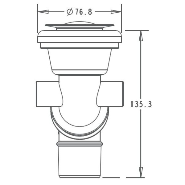 Bathtub Waste PVC Plug 14947   - 14947 - Image 3