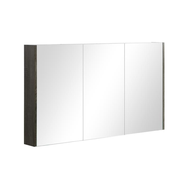 Qubist Shaving Cabinets - Wood Grain - DarkGrey-QSV1200DG