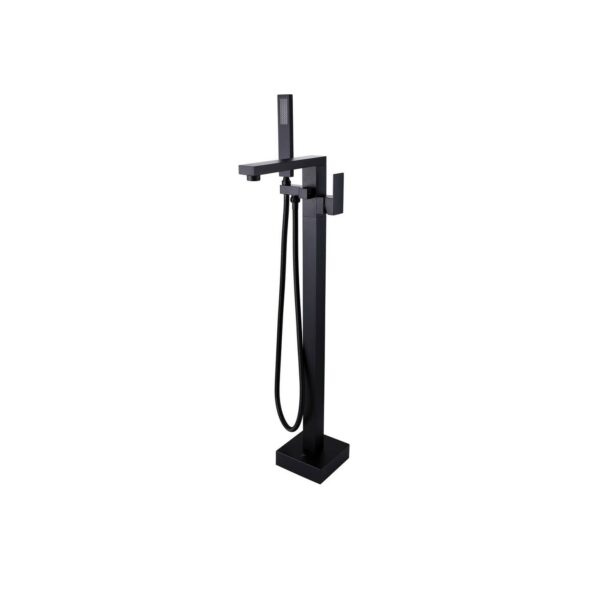 Freestanding Bath Mixer Freestanding Bath Mixer With Handheld Shower Matte Black  - OX0117.BS