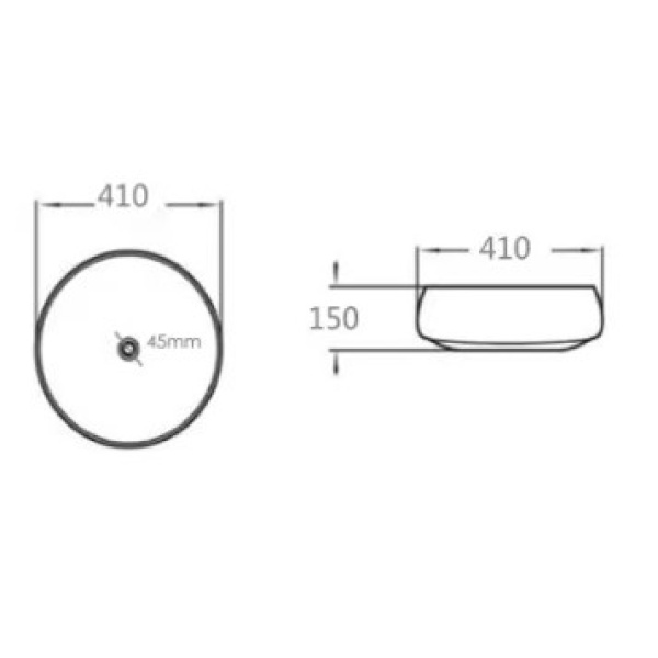 Ronda - Matte and Copper Art Basin - PA4343BC - Image 2